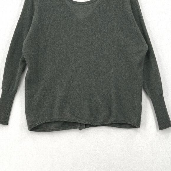 SUBTLE LUXURY Cashmere Reversible Sweater Small Medium Green  Cardigan V neck - Picture 6 of 11